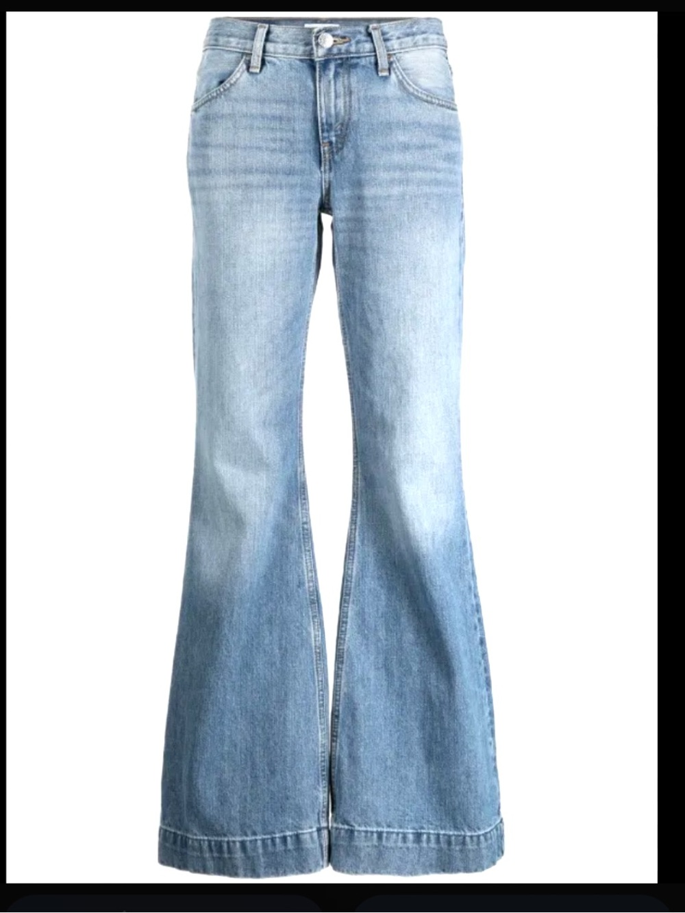RE/DONE 70s ultra high rise bell bottom jeans